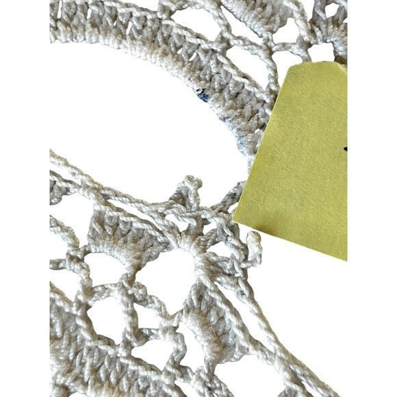 Handmade 22" Diameter Crocheted Cotton Doily - Picture 12 of 12